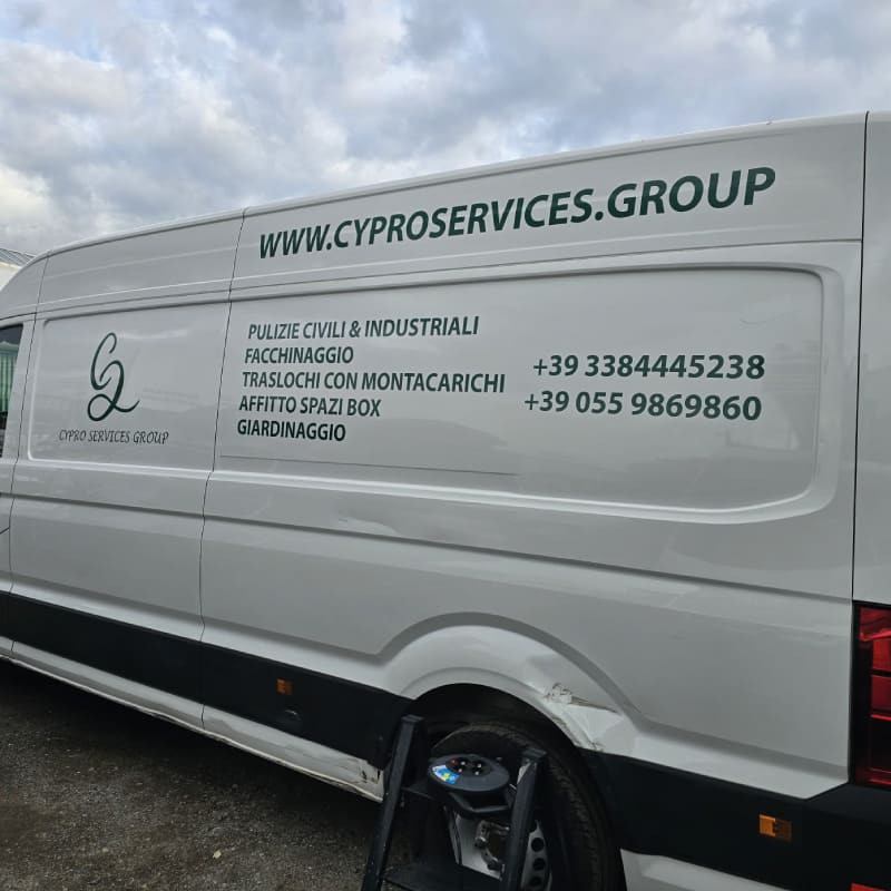 pellicole adesive furgone